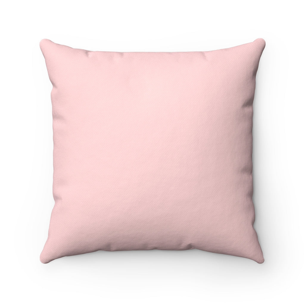 Decorative Pillow | Square Pillow | Pink | Flower | Live Life in Full Bloom | Home Decor
