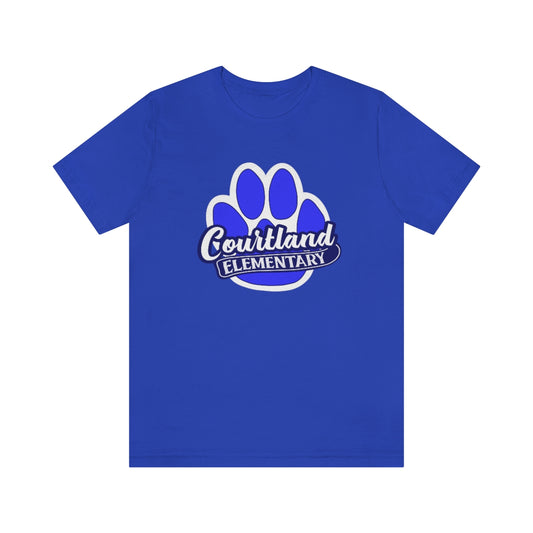 ADULT Short Sleeve Tee | Large Courtland Paw