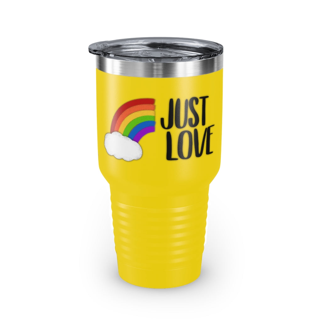 Just Love | Rainbow | Gay Pride | Ringneck Tumbler | 30oz