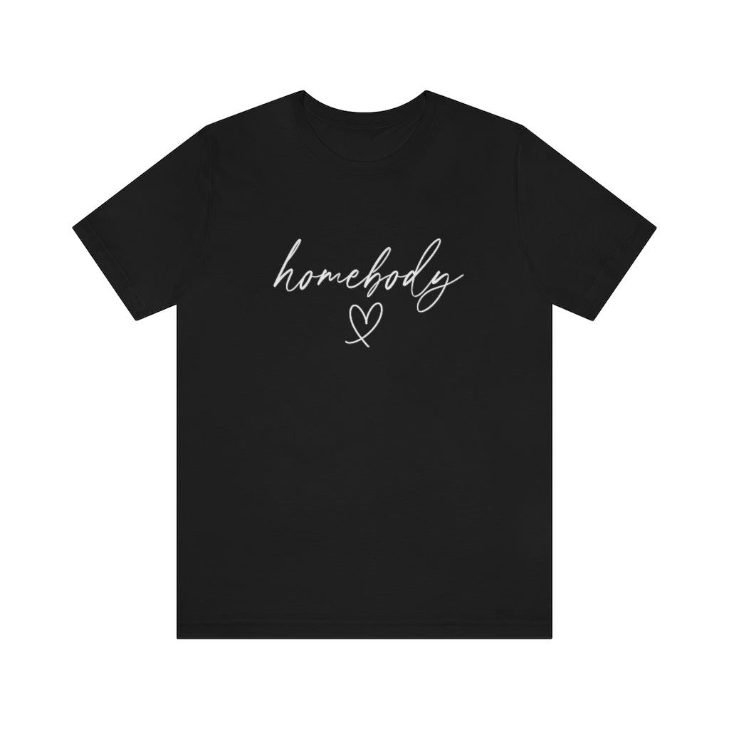 Homebody comfort Tshirt. Black.