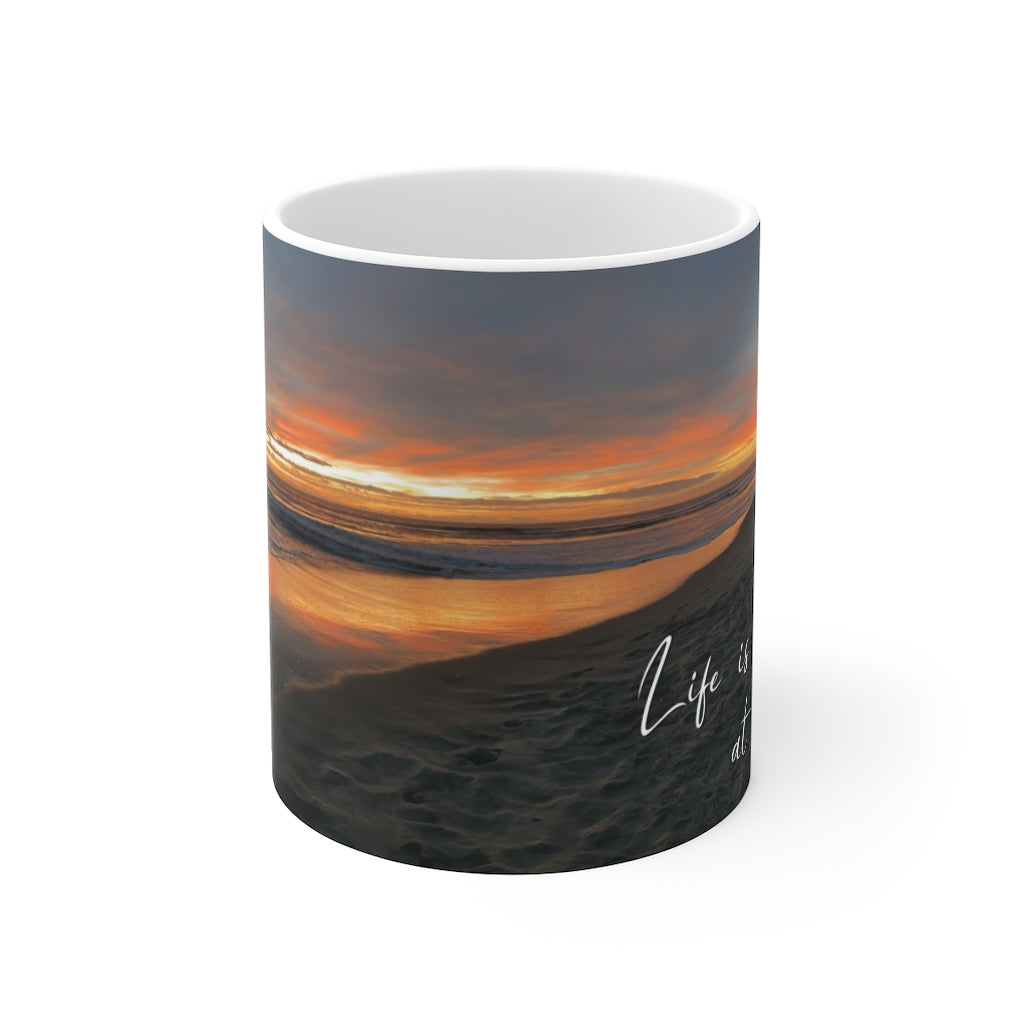 Life is better at the beach! | Coffee mug