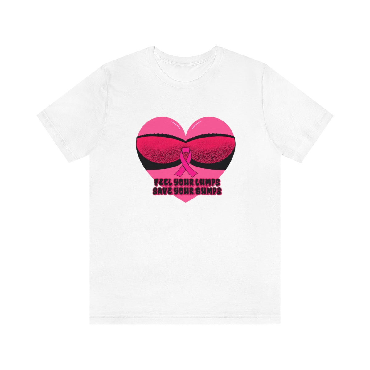 Breast Cancer Awareness | Short Sleeve Tee | Save the Bumps Heart