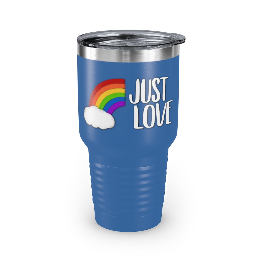 Just Love | Rainbow | Gay Pride | Ringneck Tumbler | 30oz