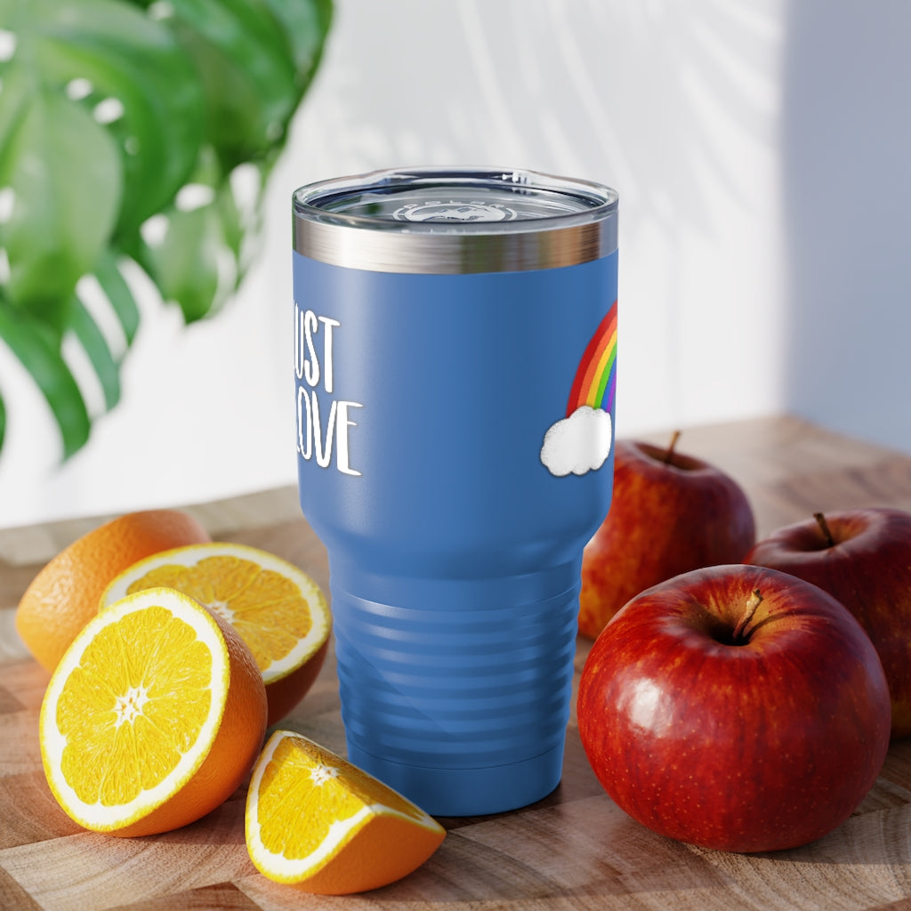 Just Love | Rainbow | Gay Pride | Ringneck Tumbler | 30oz