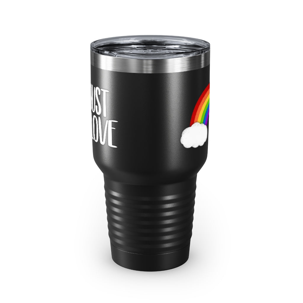 Just Love | Rainbow | Gay Pride | Ringneck Tumbler | 30oz