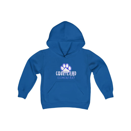 YOUTH Hoodie | Courtland Elementary | Blue or Gray