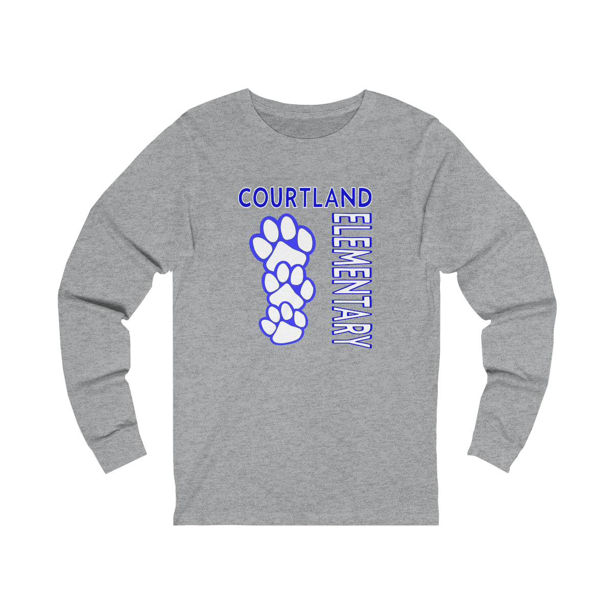 Long Sleeve Tee | Courtland Elementary | Gray or White