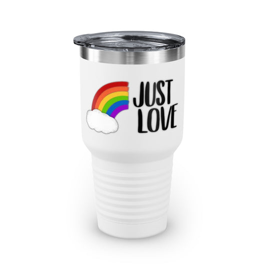 Just Love | Rainbow | Gay Pride | Ringneck Tumbler | 30oz