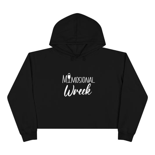 Mimosional Wreck crop top. Black.