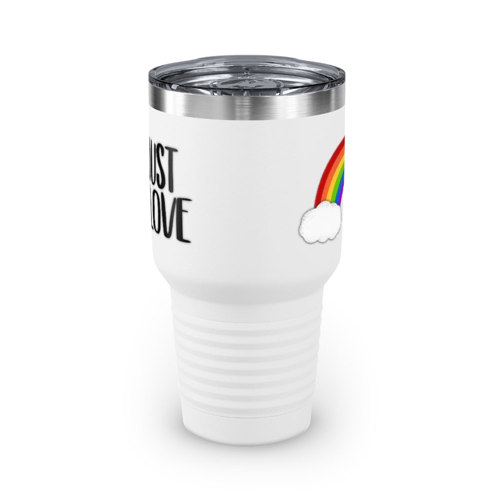 Just Love | Rainbow | Gay Pride | Ringneck Tumbler | 30oz