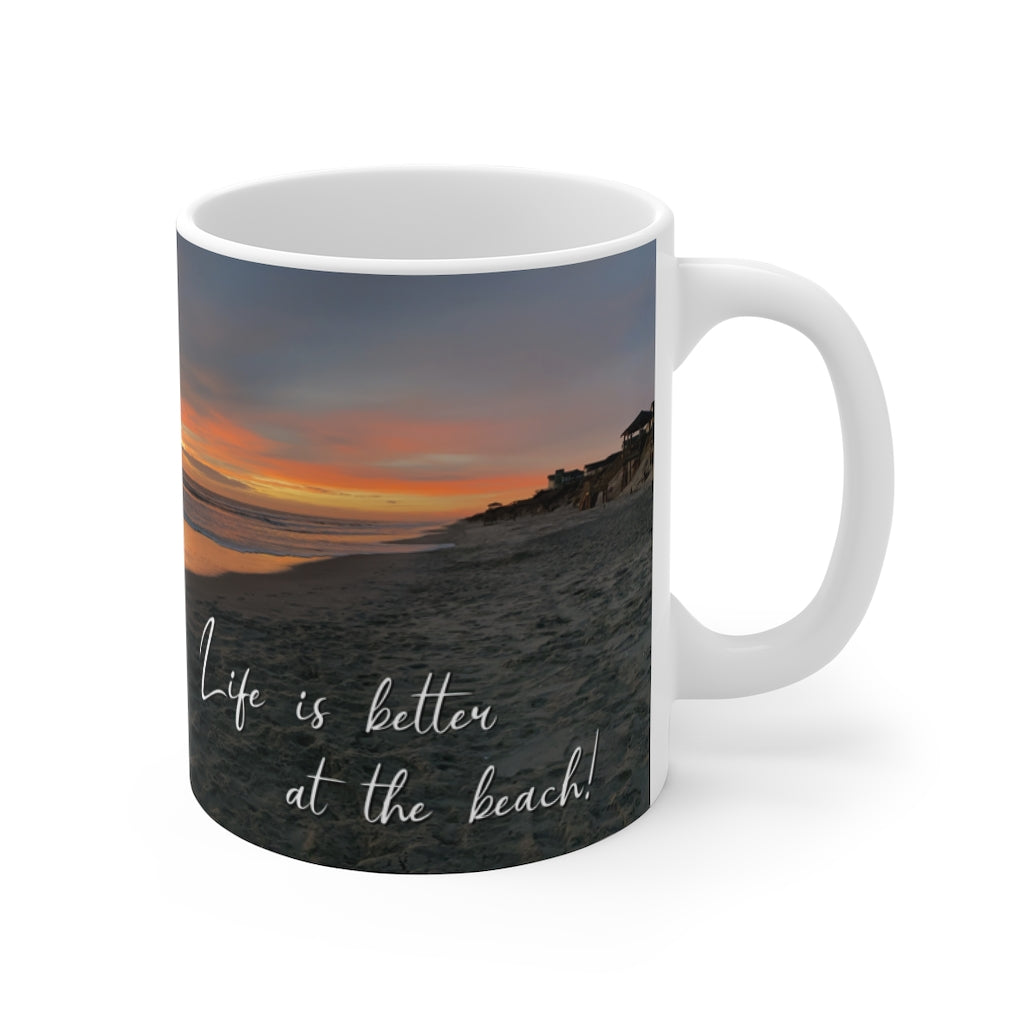 Life is better at the beach! | Coffee mug