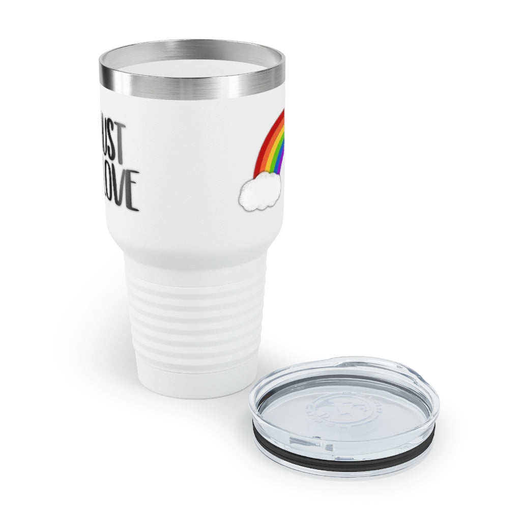 Just Love | Rainbow | Gay Pride | Ringneck Tumbler | 30oz