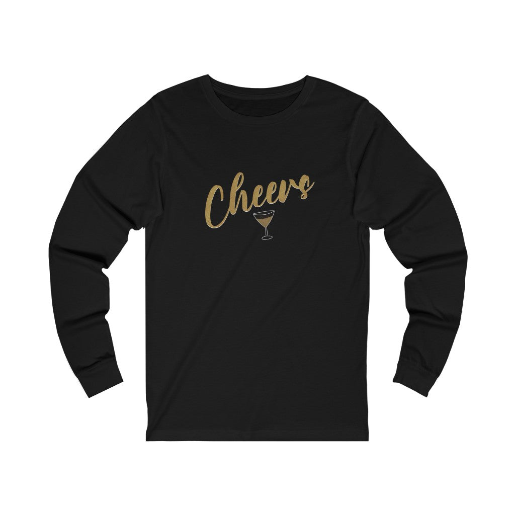 Cheers long sleeve tshirt. Black.