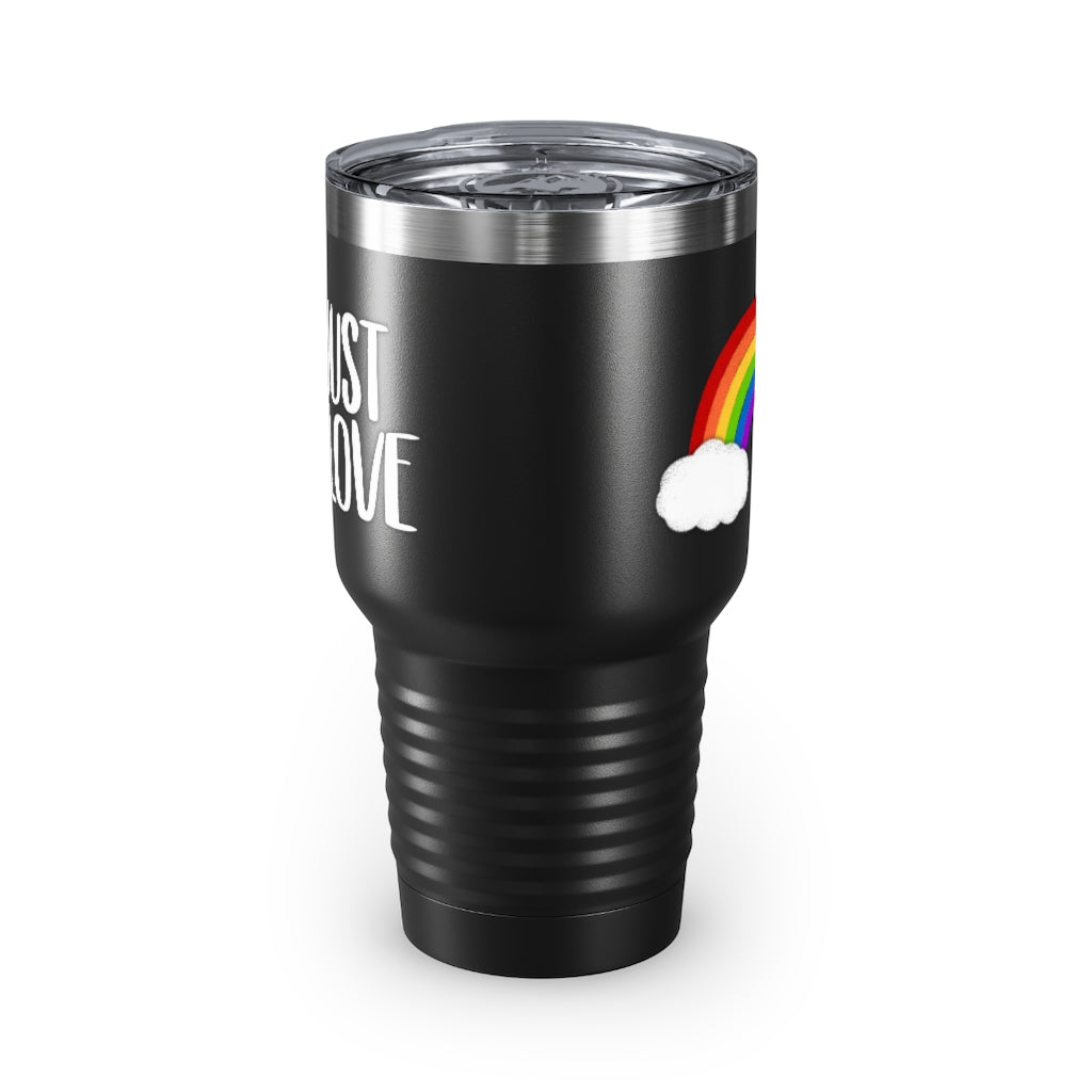 Just Love | Rainbow | Gay Pride | Ringneck Tumbler | 30oz