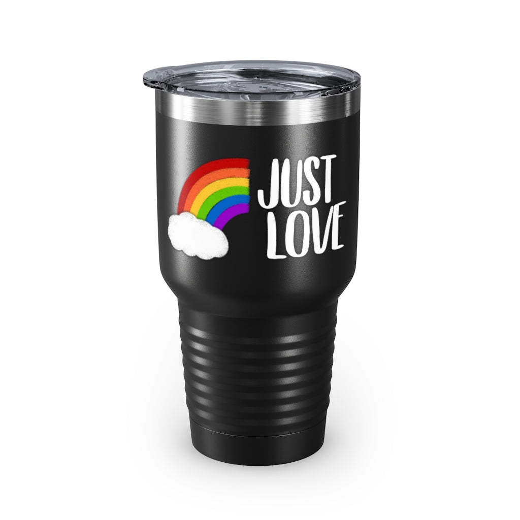 Just Love | Rainbow | Gay Pride | Ringneck Tumbler | 30oz