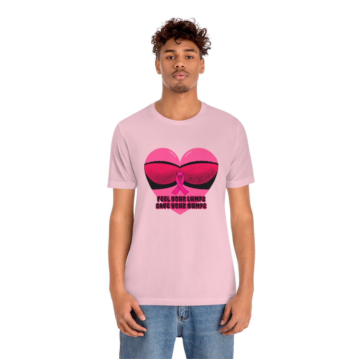 Breast Cancer Awareness | Short Sleeve Tee | Save the Bumps Heart