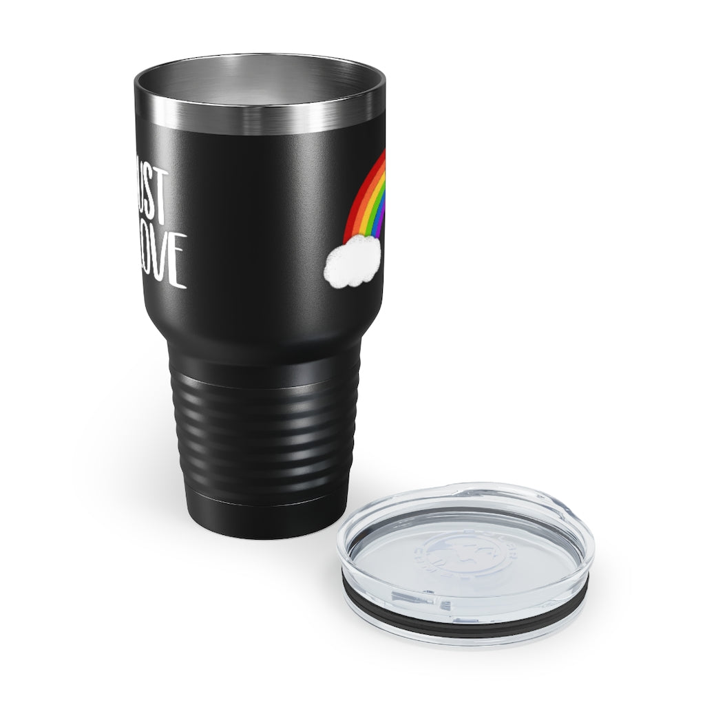 Just Love | Rainbow | Gay Pride | Ringneck Tumbler | 30oz