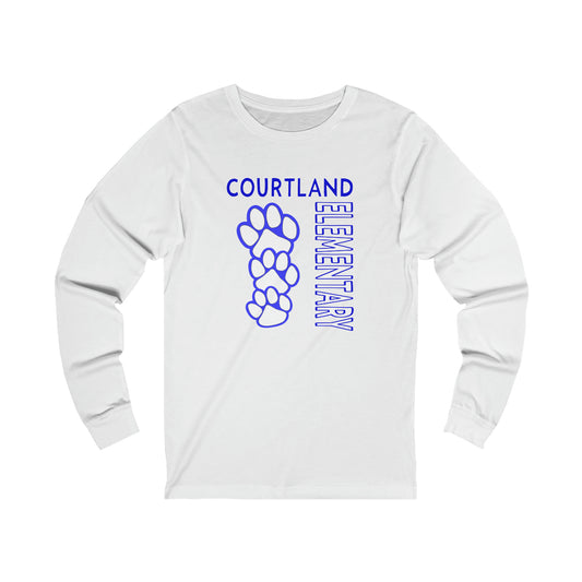 Long Sleeve Tee | Courtland Elementary | Gray or White