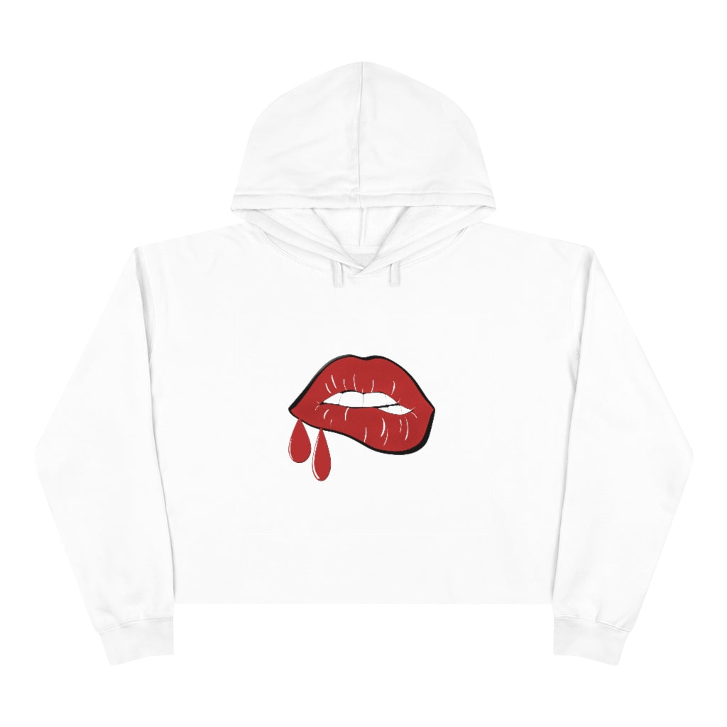 Red Lips | Crop Hoodie