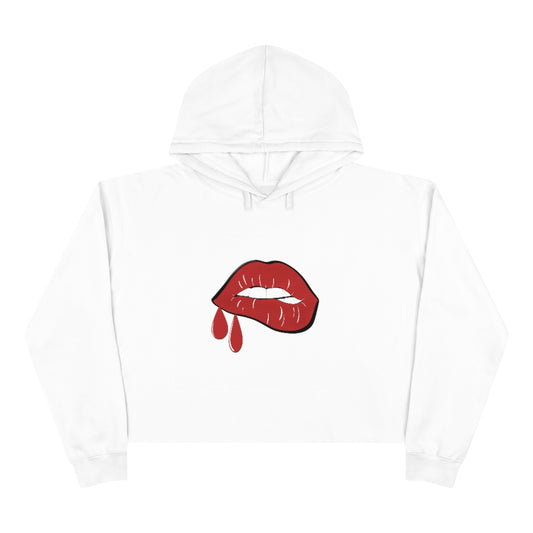 Red Lips | Crop Hoodie