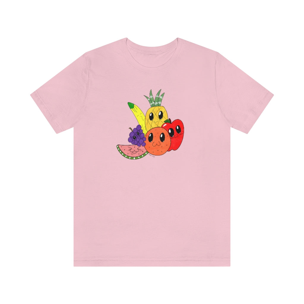 Fun Fruit Tshirt. Pink.