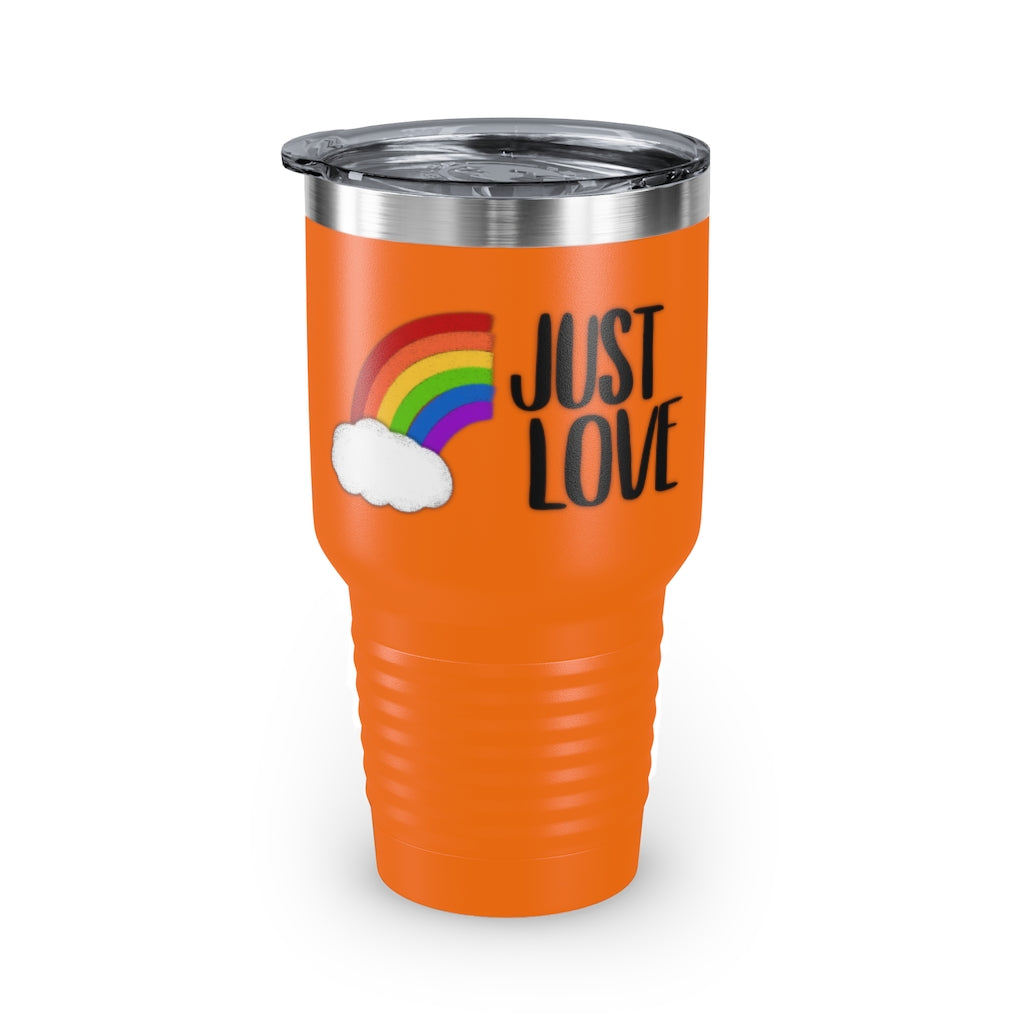 Just Love | Rainbow | Gay Pride | Ringneck Tumbler | 30oz