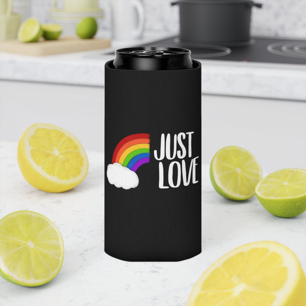 Just Love | Rainbow | Gay Pride | Can Cooler | Koozie