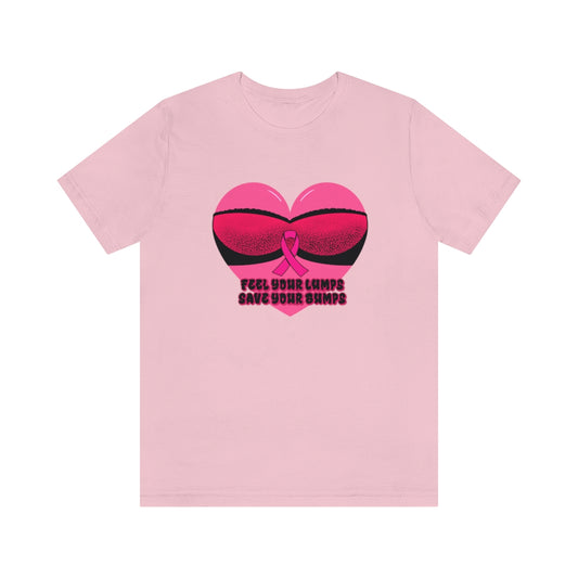 Breast Cancer Awareness | Short Sleeve Tee | Save the Bumps Heart