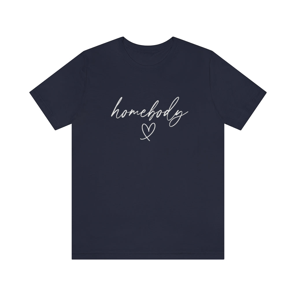 Homebody comfort Tshirt. Navy.