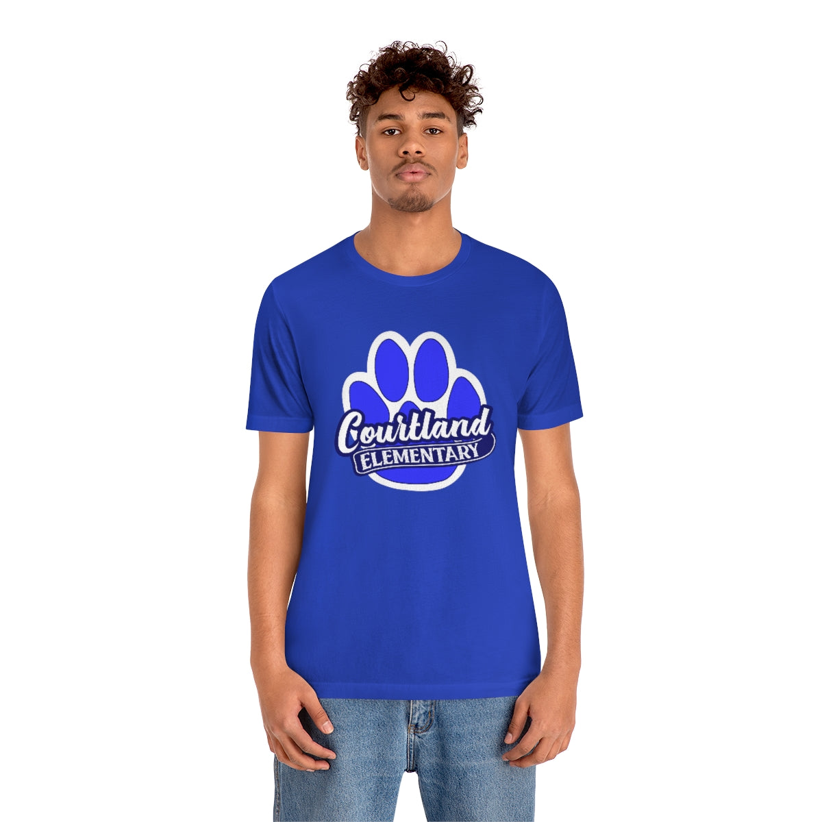 ADULT Short Sleeve Tee | Large Courtland Paw