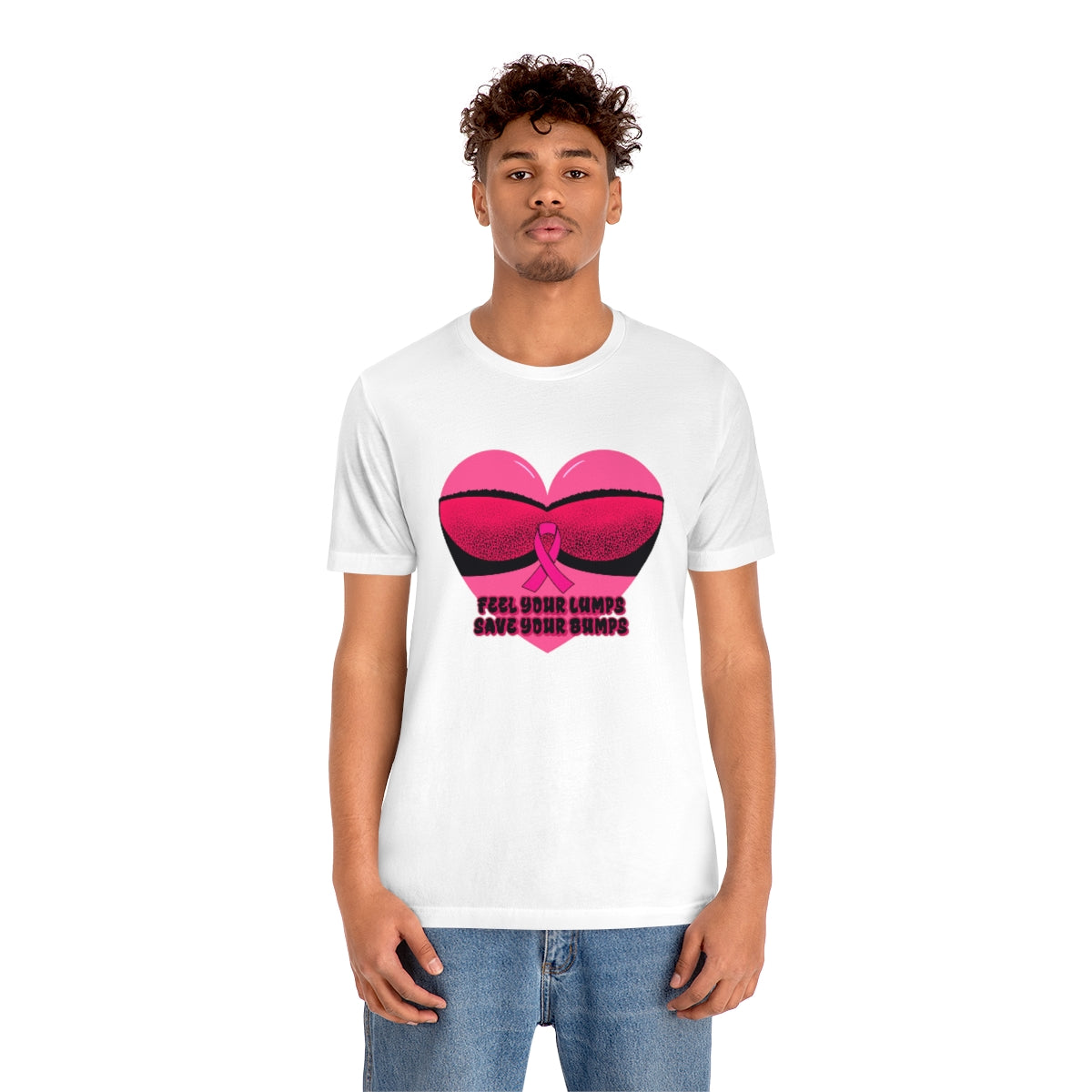 Breast Cancer Awareness | Short Sleeve Tee | Save the Bumps Heart